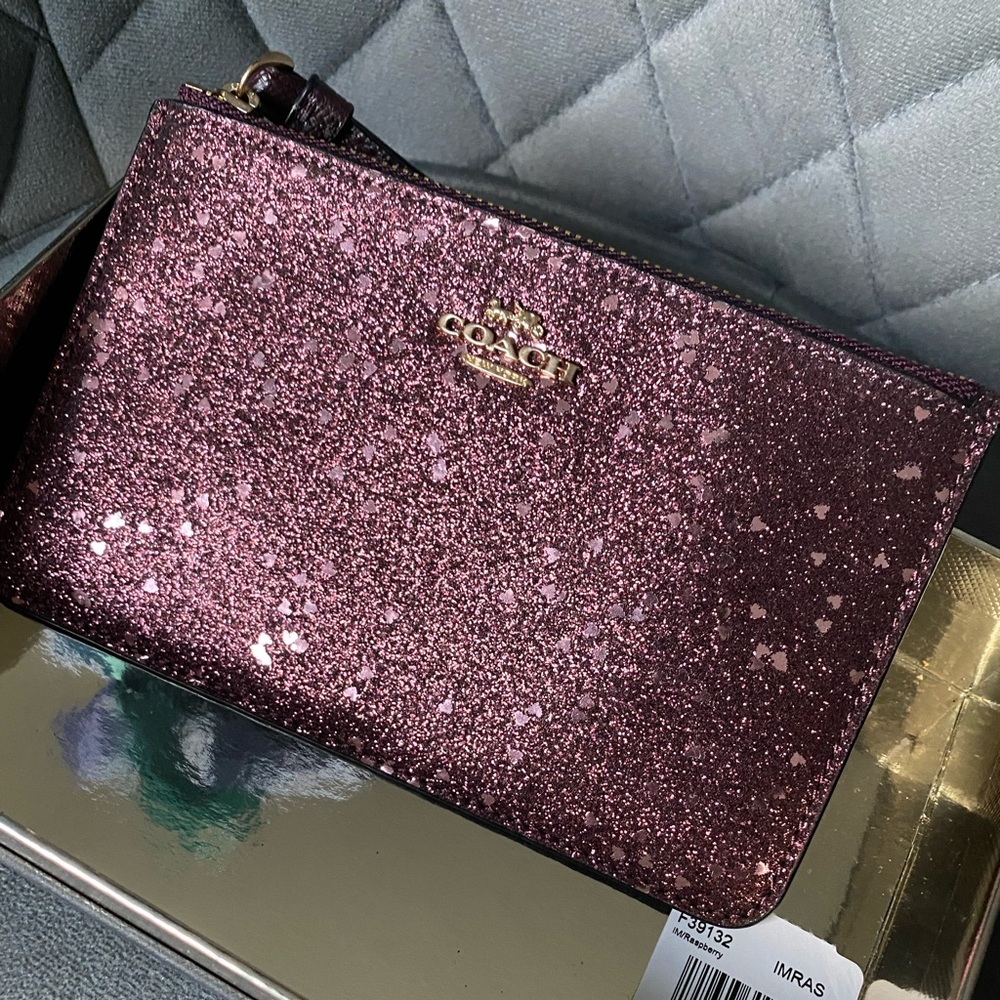 Coach Glitter Wristlet